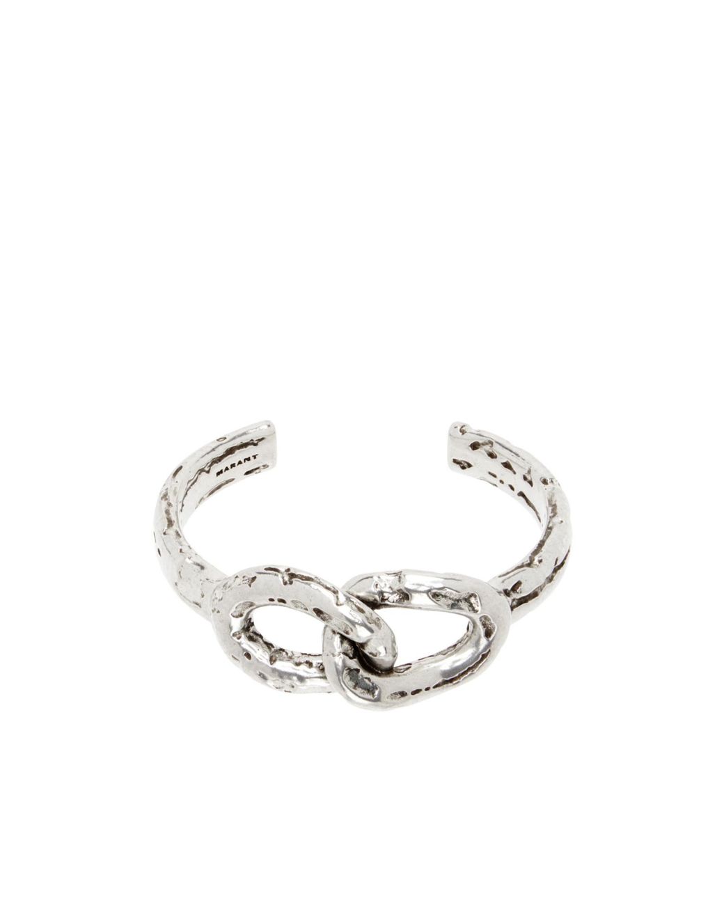 Isabel Marant White Textured Bracelet for men