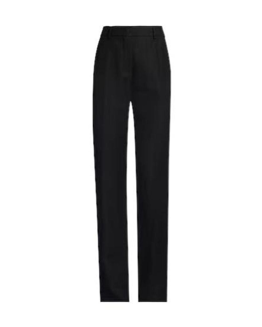 Sportmax Black Straight-Leg Dress Pants