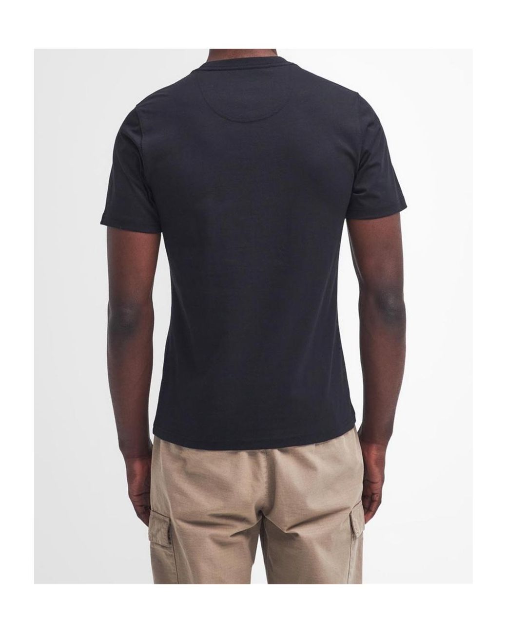 Barbour Purple Small Logo T-Shirt for men
