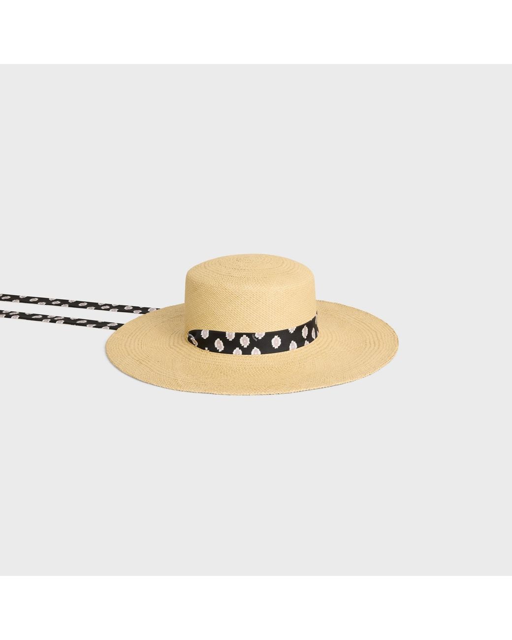 Céline Natural Ribbon Hat