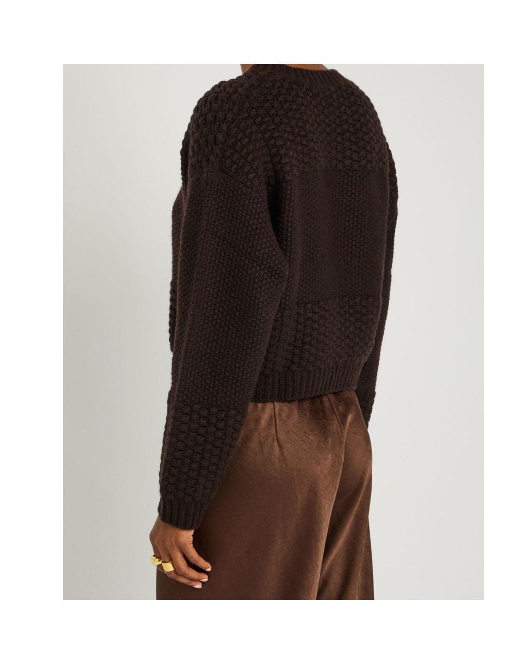 Lisa Yang Black Ribbed Crew Neck Sweater
