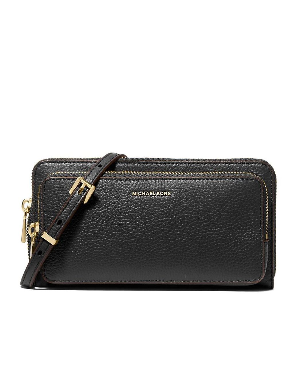 Michael Kors Black Michael Jet Set Large Convertible Crossbody Bag