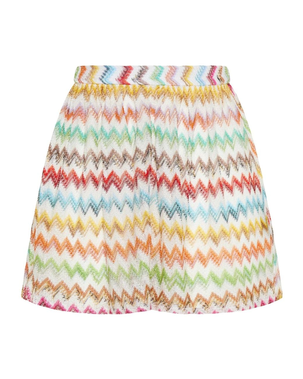 Missoni White Zigzag Elasticated Shorts