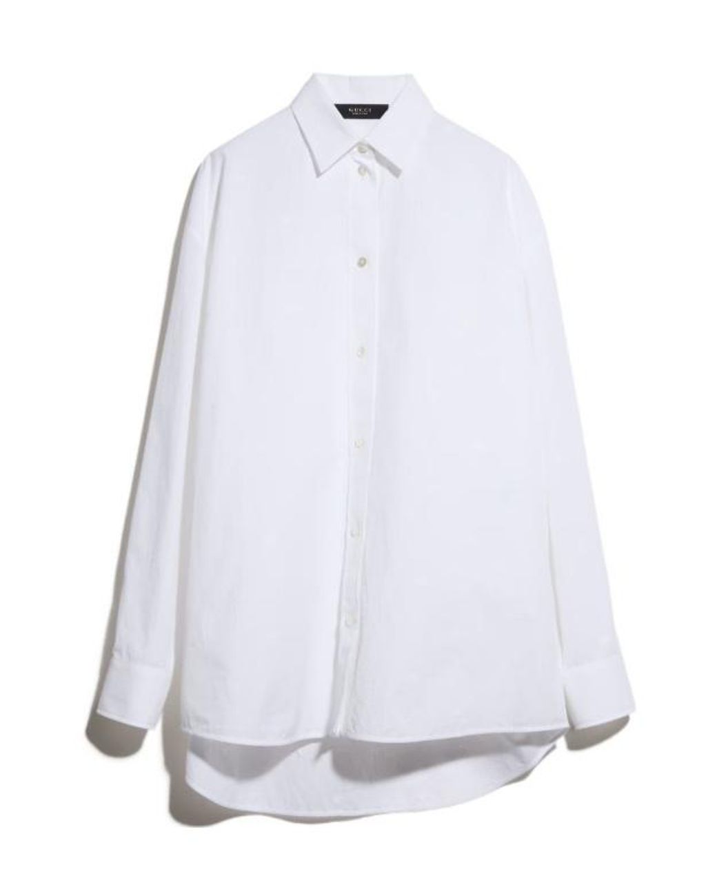 Gucci White Gg Cotton Poplin Damier Shirt
