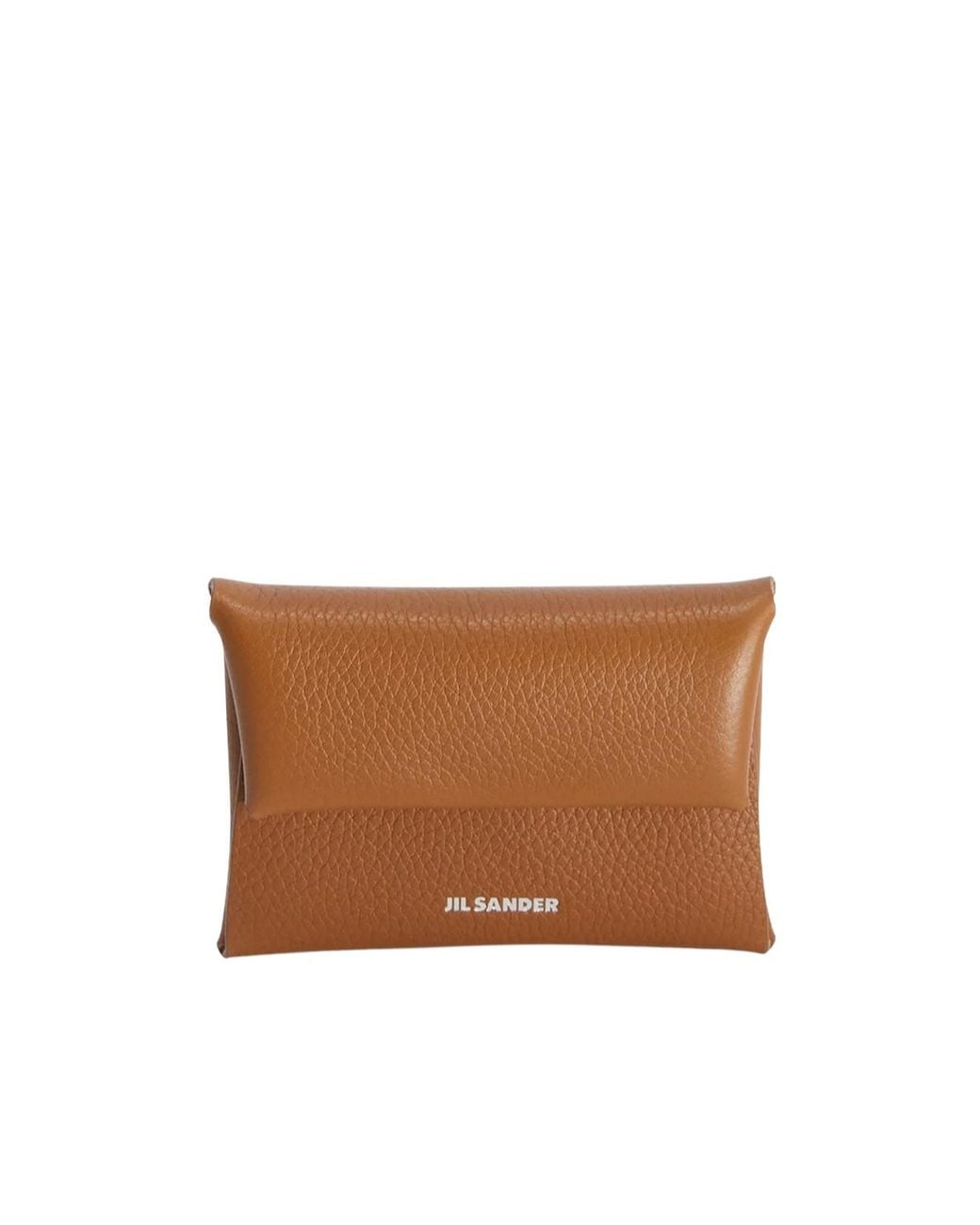 Jil Sander Brown Folded Coin Purse