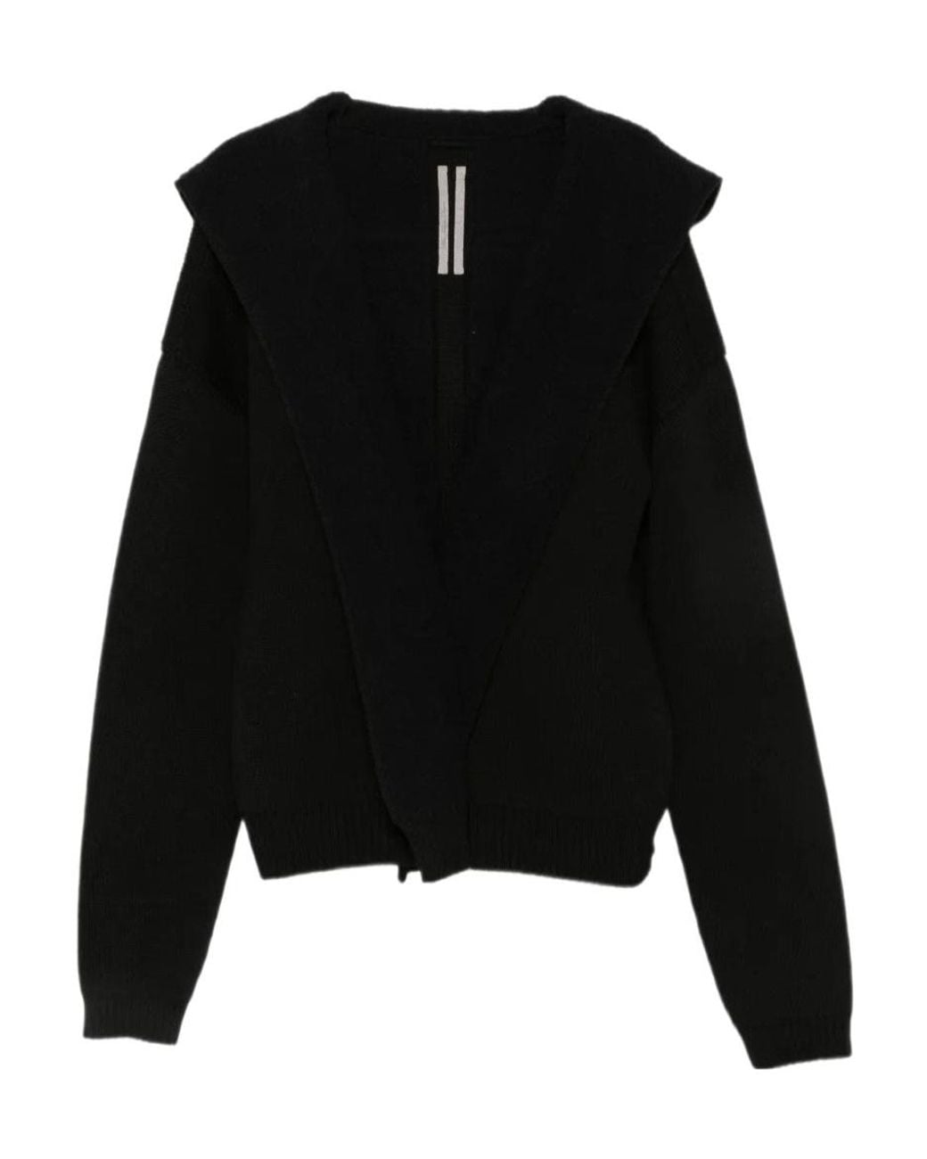Rick Owens Black Hooded Jacket for men