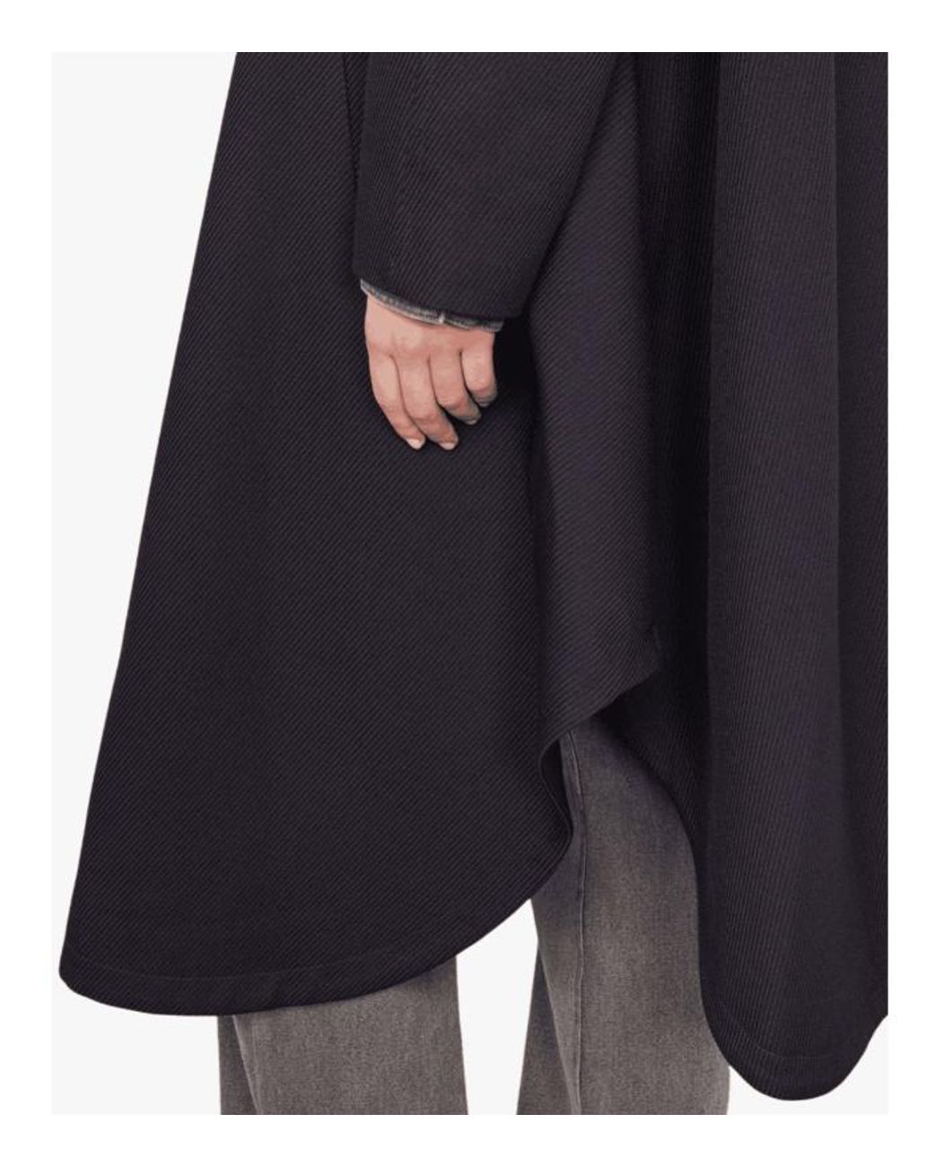 Officine Generale Black Long-Sleeved Coat