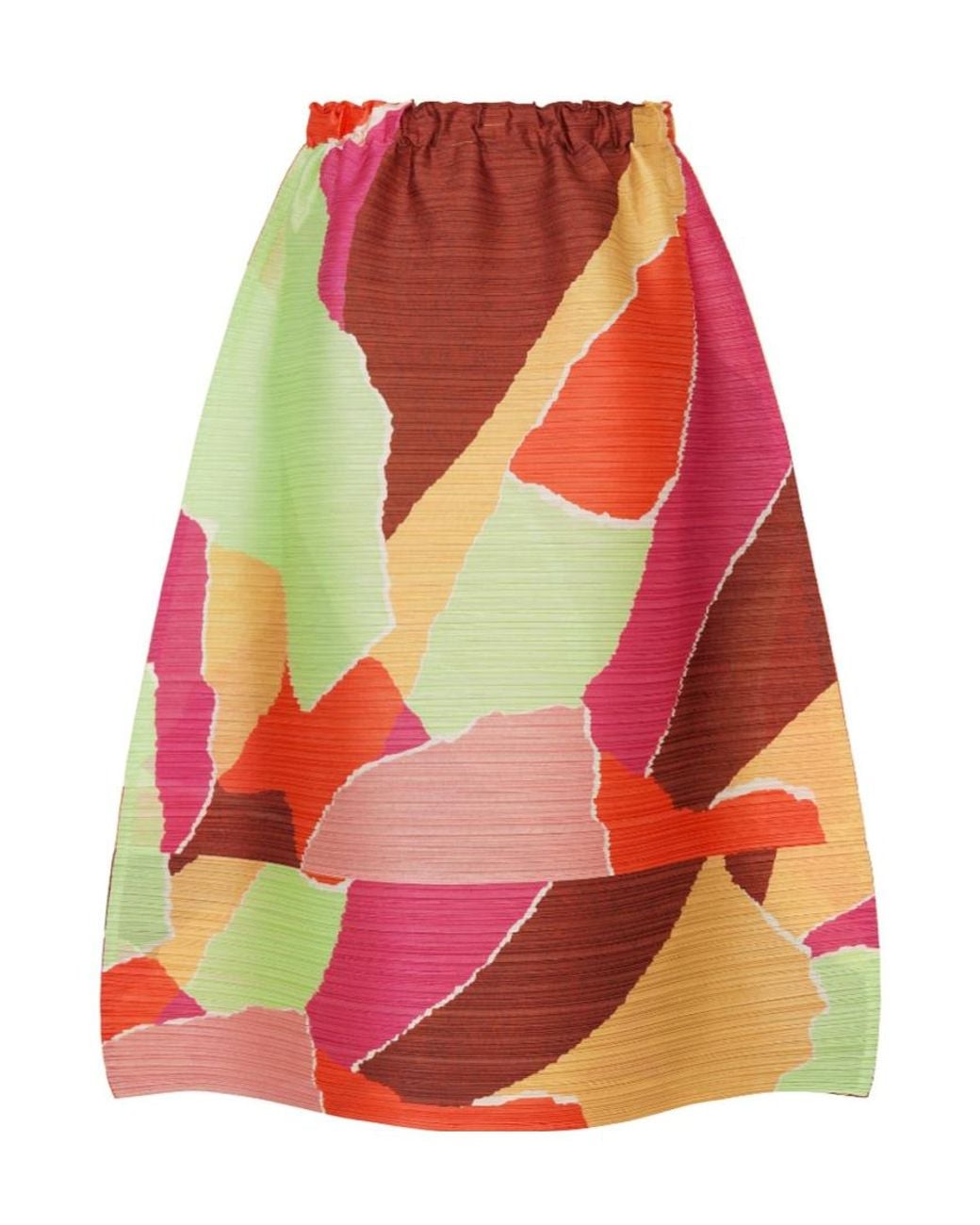 Pleats Please Issey Miyake Red Surprise Skirt