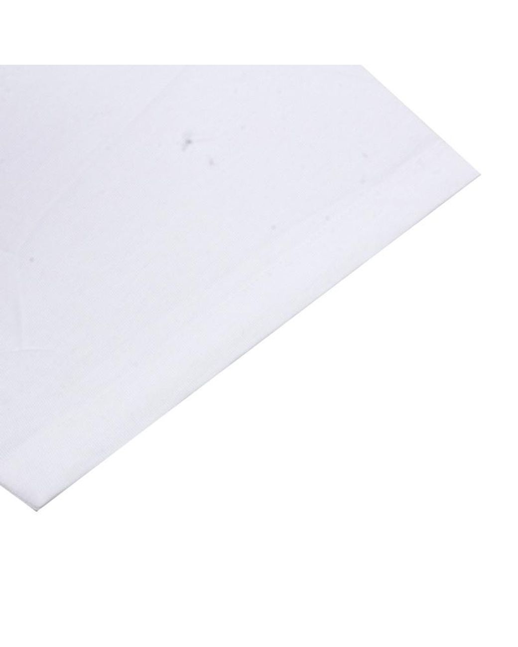 Burberry White Letter Motif Cotton T-Shirt for men