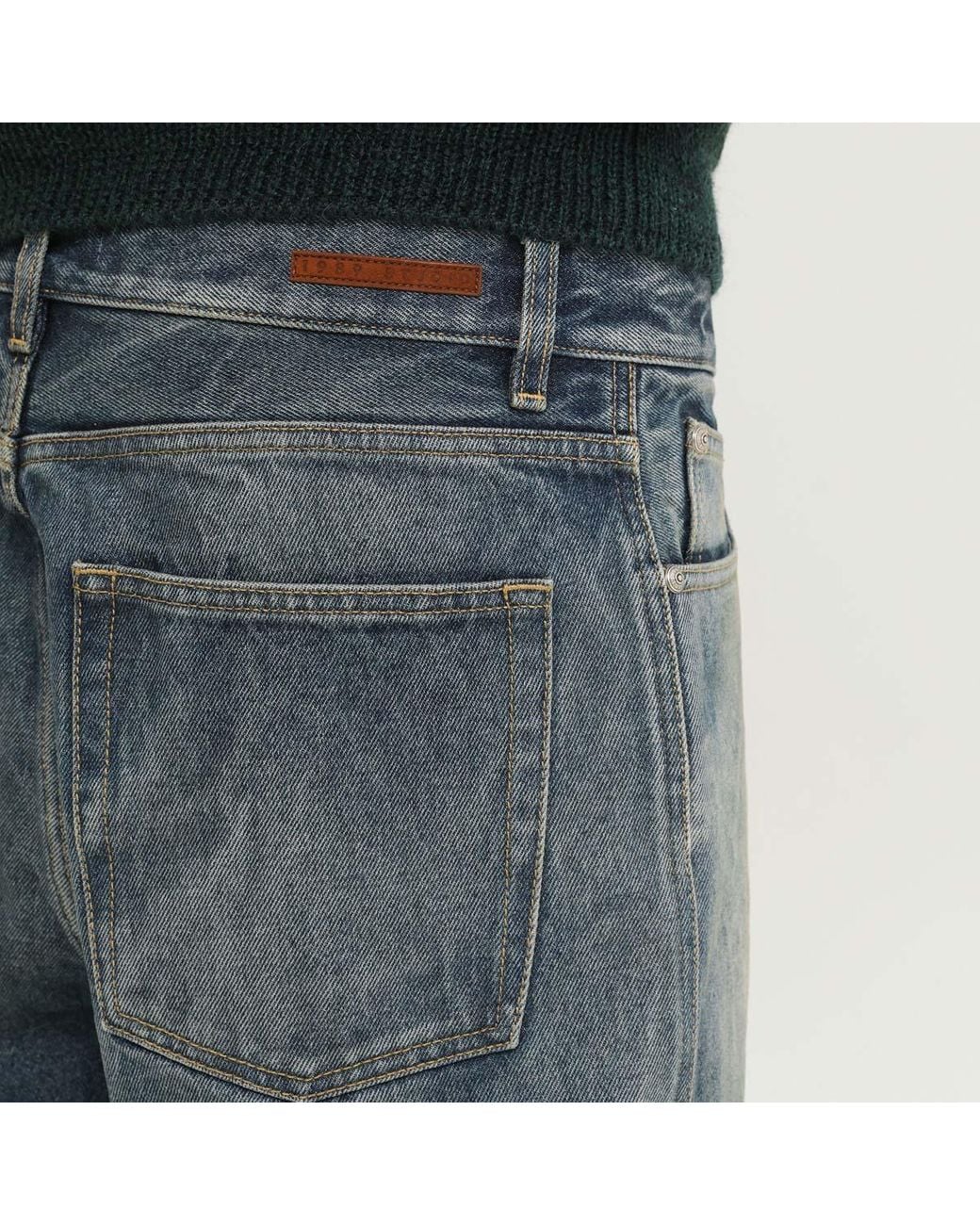1989 STUDIO Gray Relaxed Fit Jeans for men