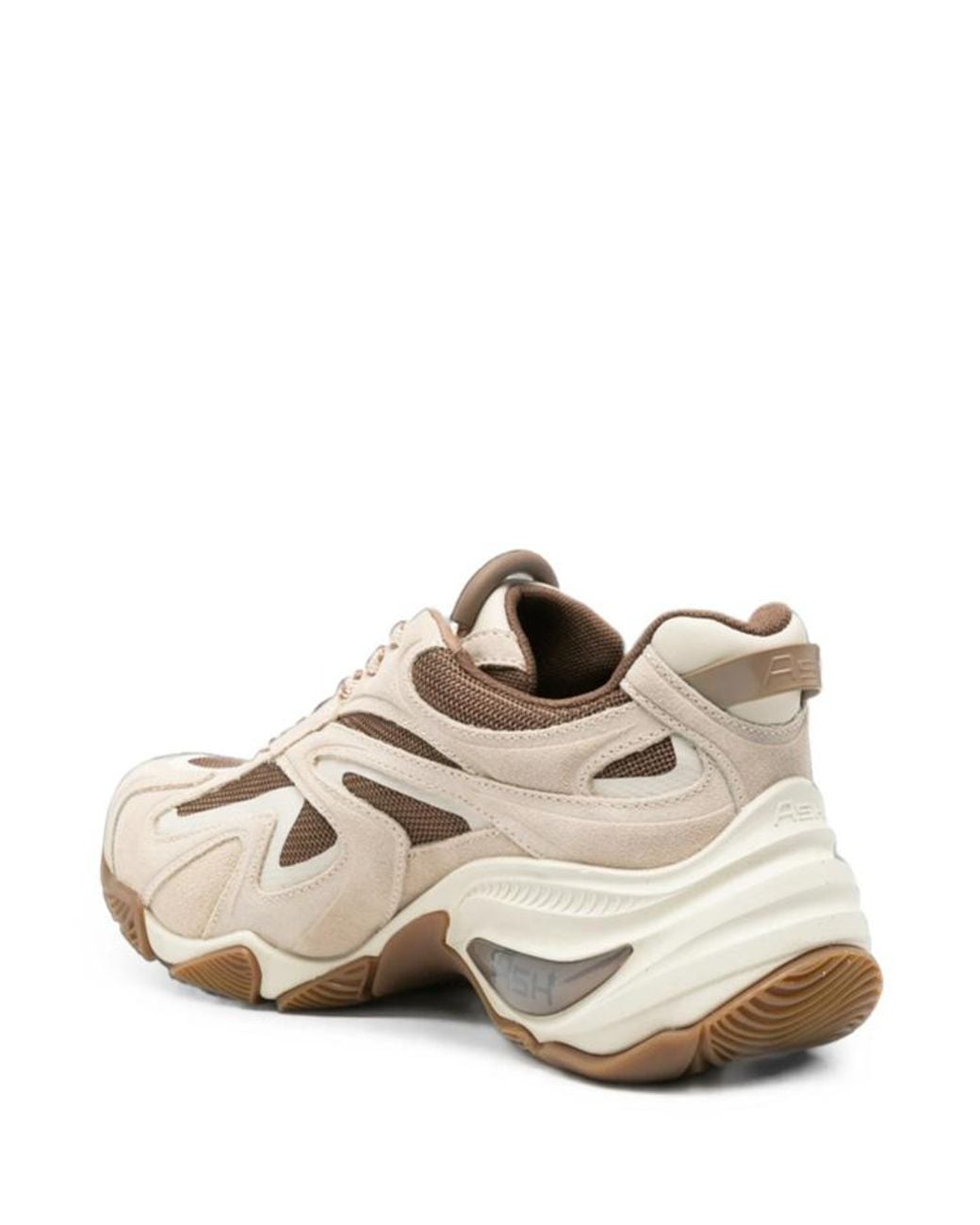 Ash Natural Lace-Up Low-Top Sneakers