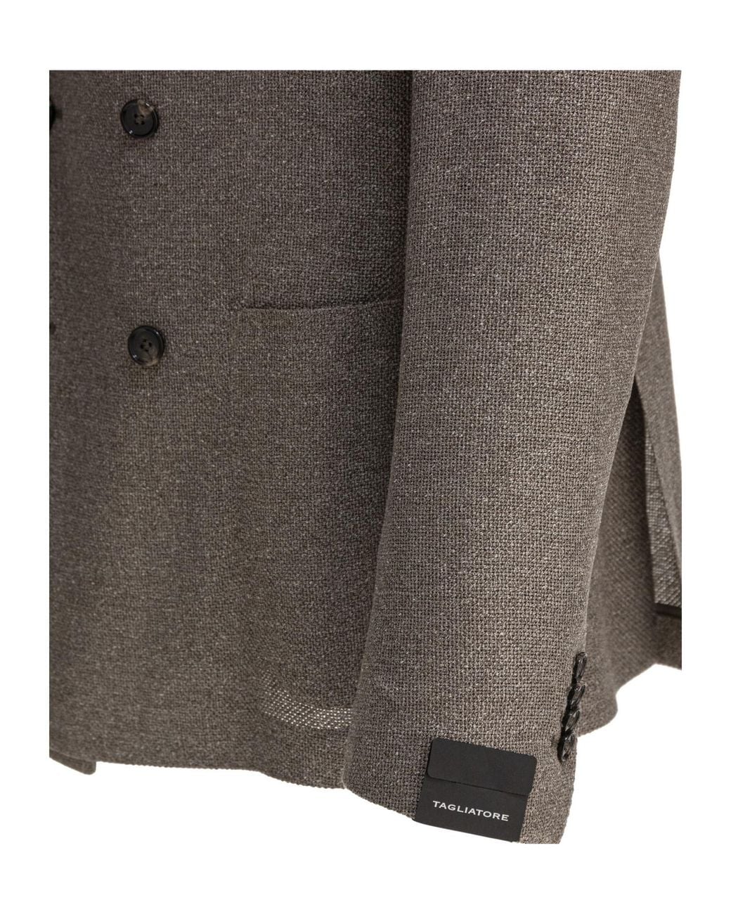 Tagliatore Brown Double -Breasted Blazer for men