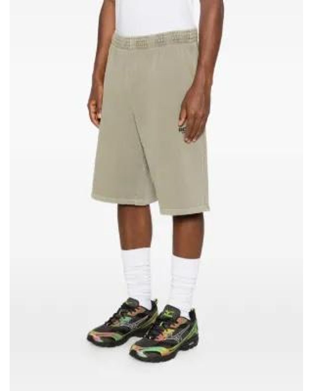 Martine Rose Gray Logo-Print Shorts for men