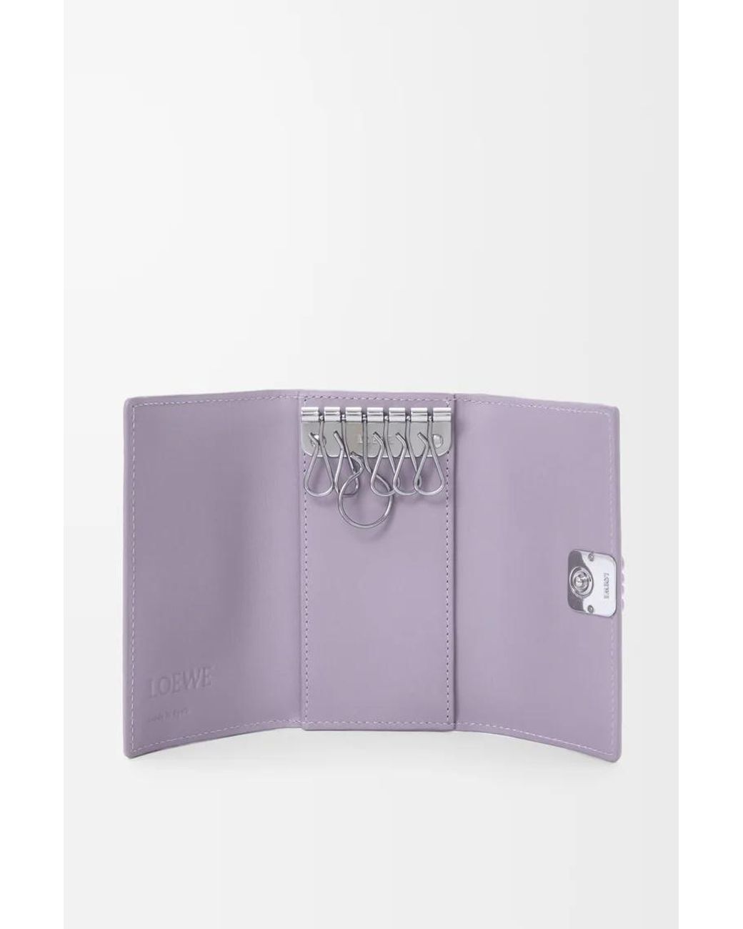 Loewe Purple Anagram Key Case