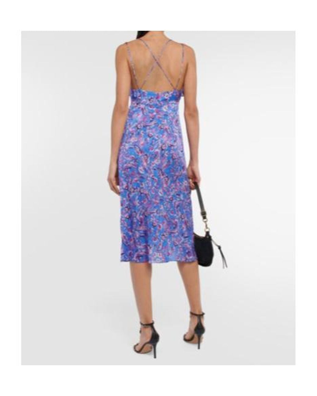 Isabel Marant Blue Paysa Printed Silk-Blend Midi Dress