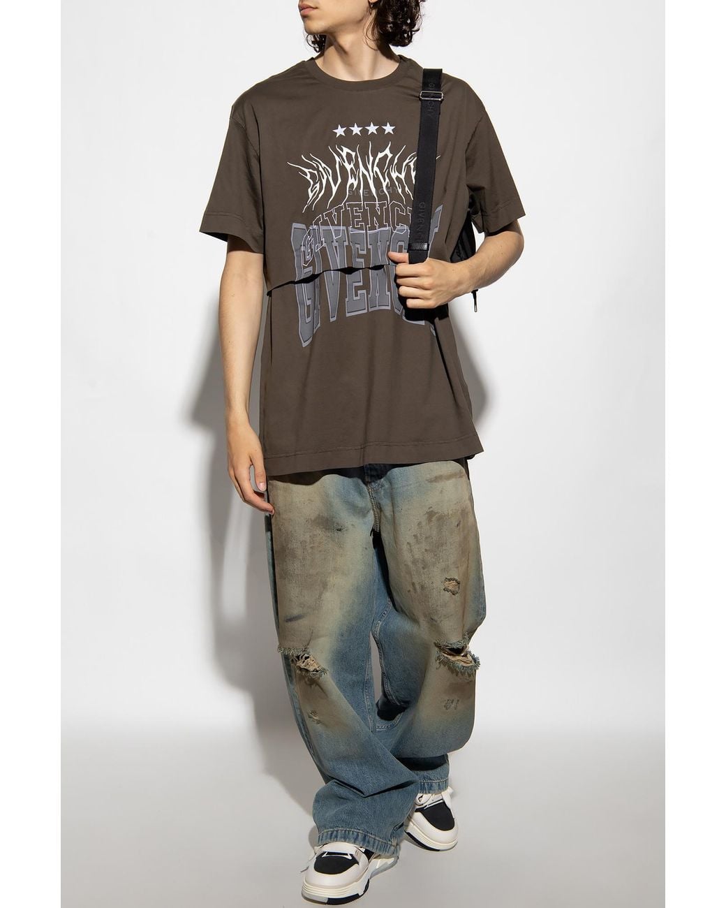 Givenchy Multicolor Layered Cotton T-Shirt for men