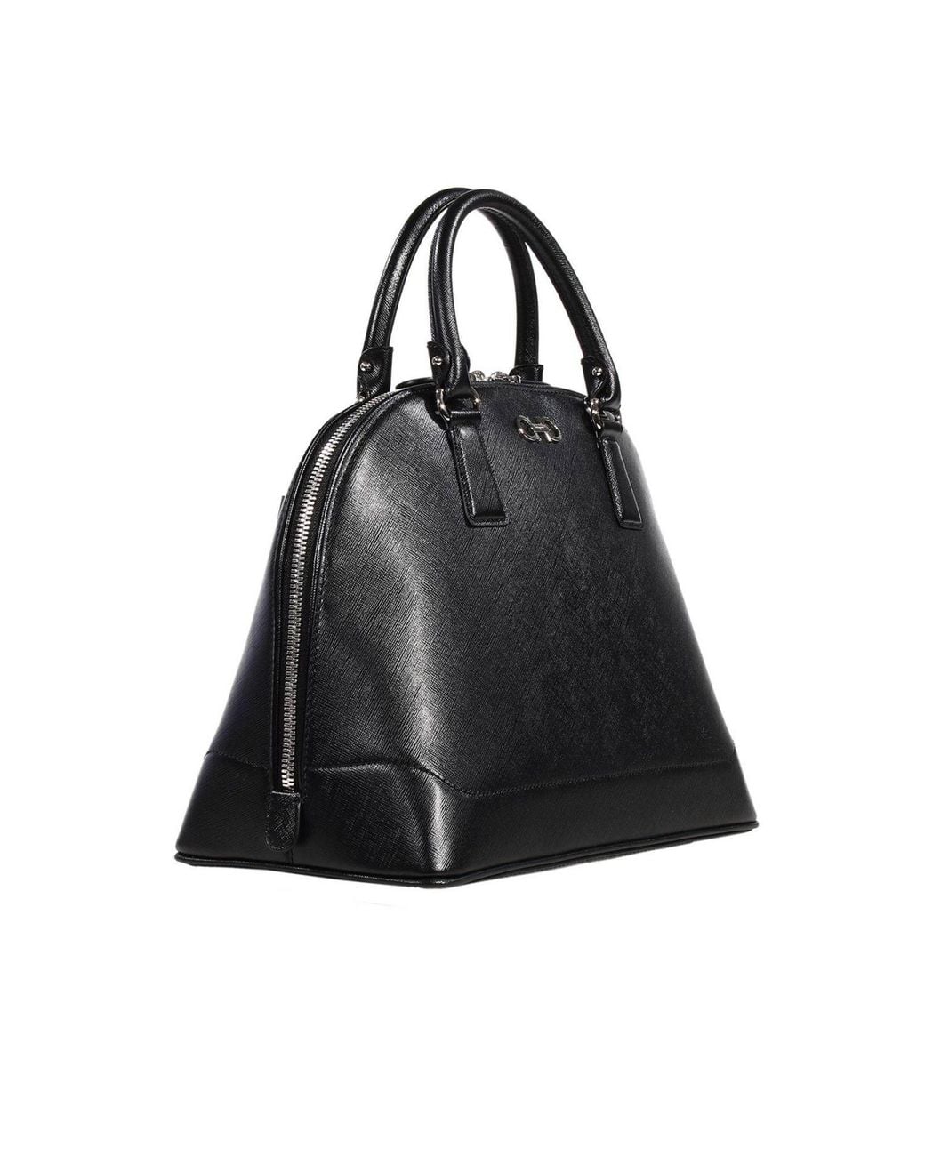 Ferragamo Black Logo Handbag