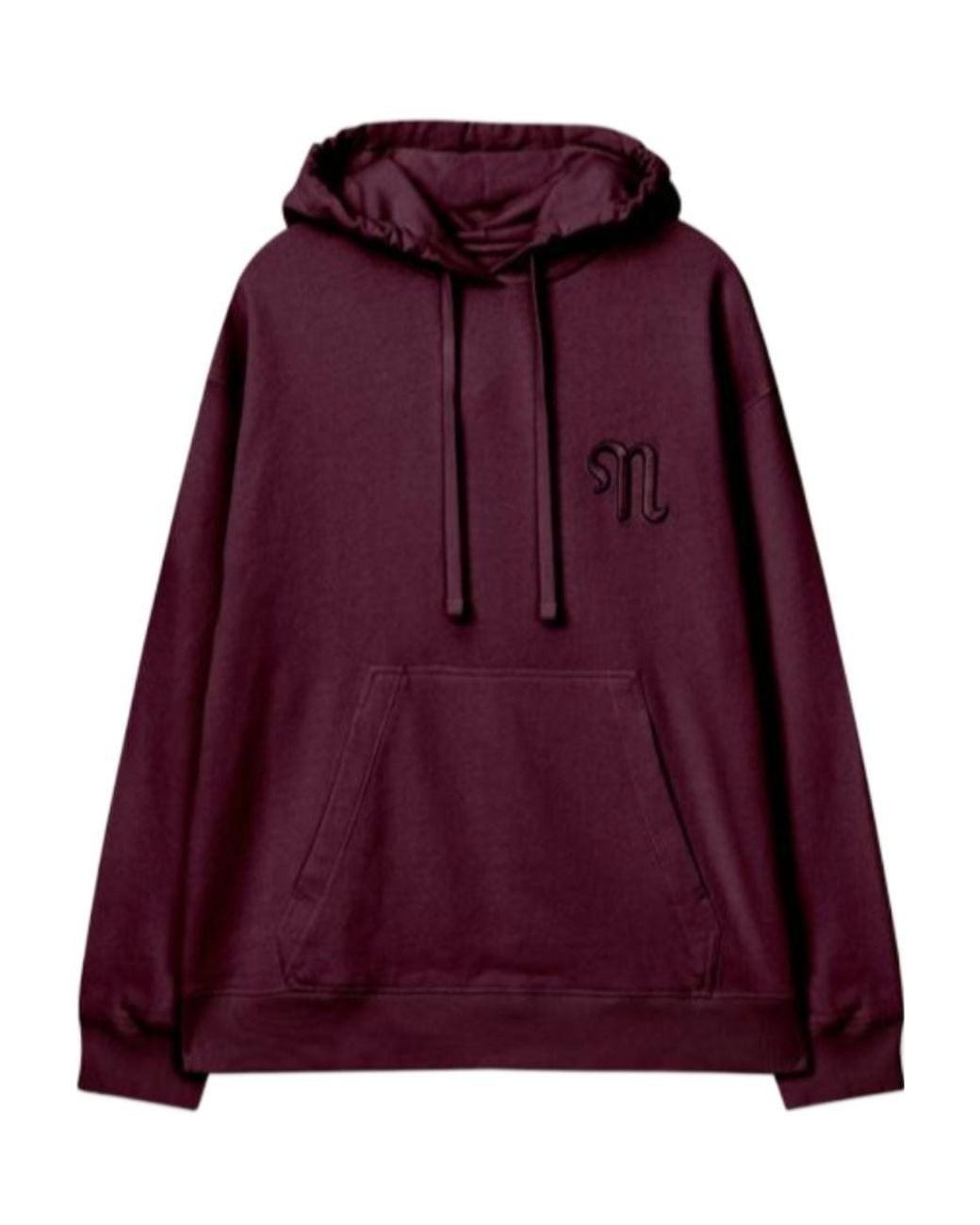 Nanushka Purple Ever Embroidered Logo Hoodie