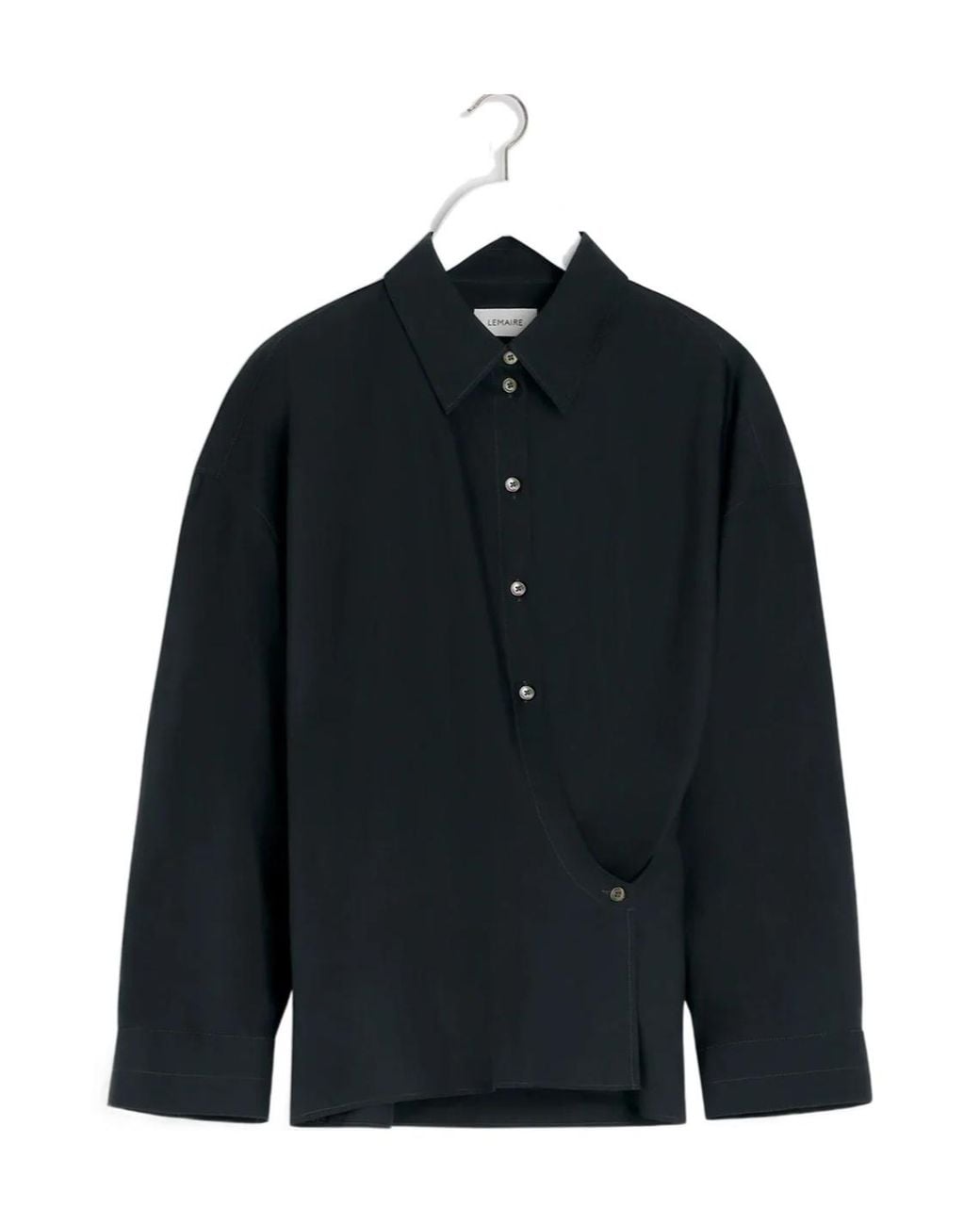 Lemaire Blue Long Sleeved Twisted Shirt