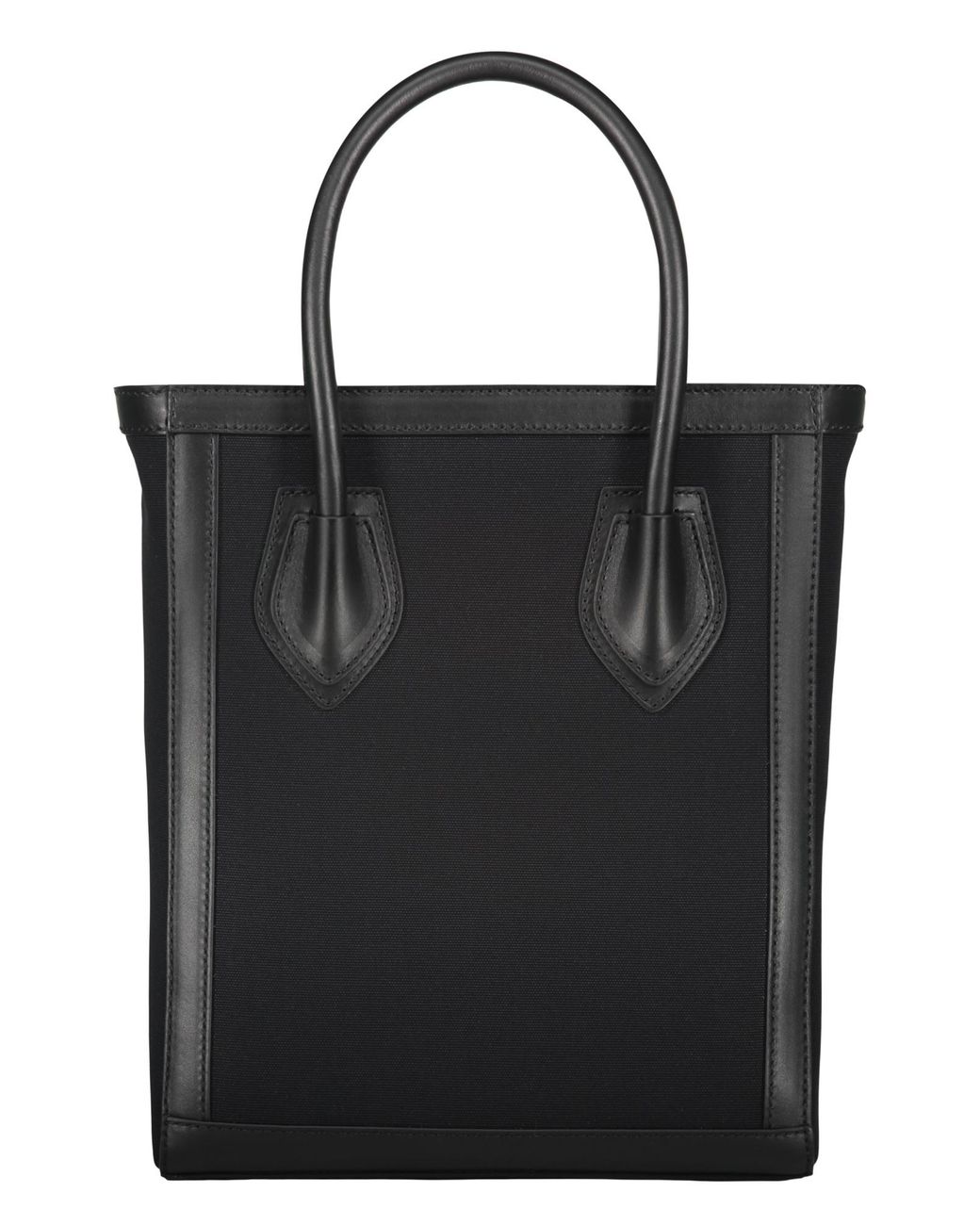 Balmain Black Logo Lettering Strapped Tote Bag