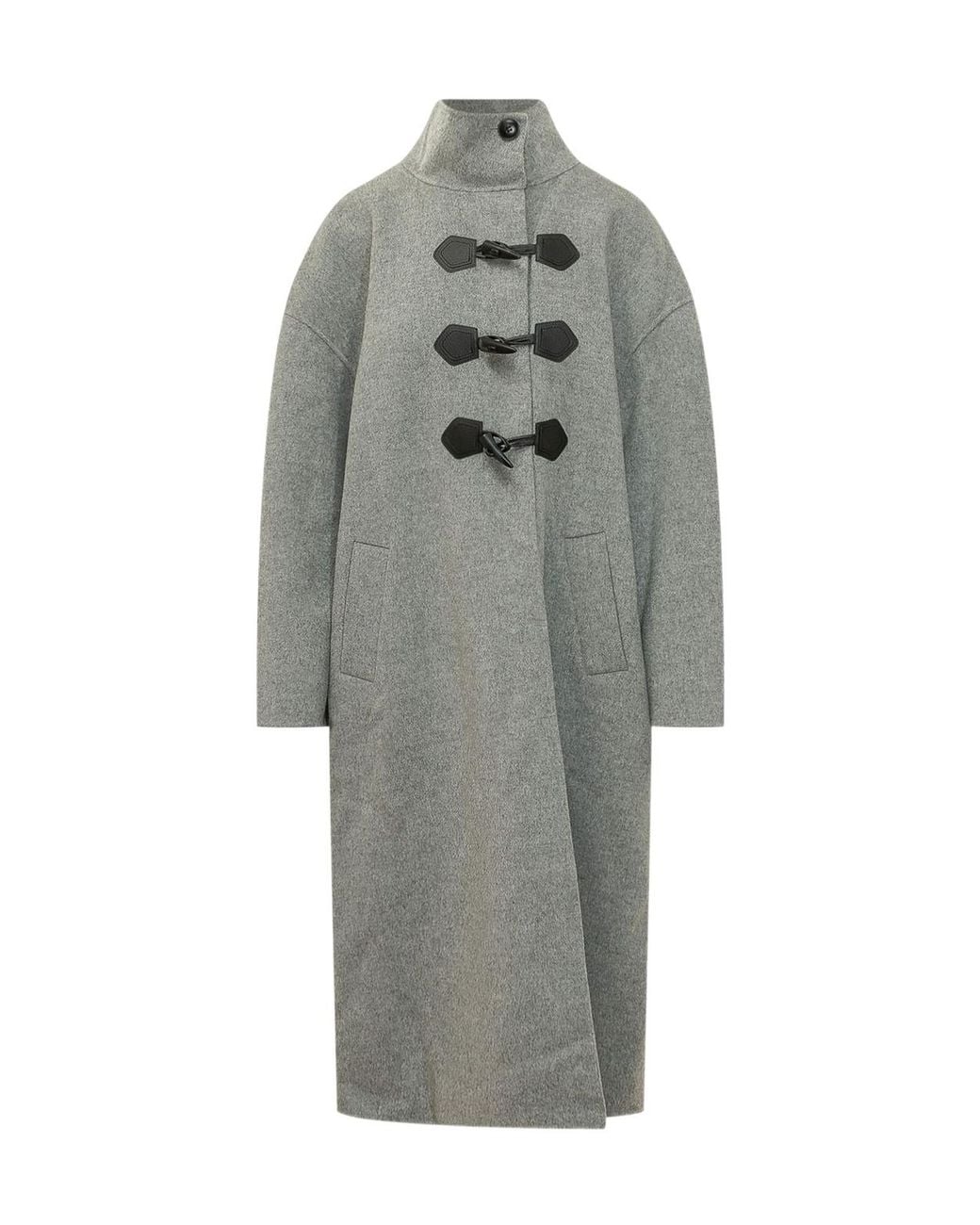 Ba&sh Gray Kaya Toggle Coats