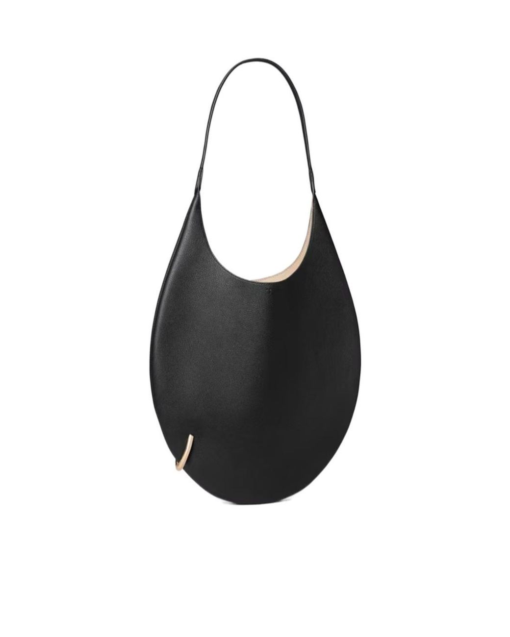 Tory Burch Black Pierced Soft Shoulder Bag