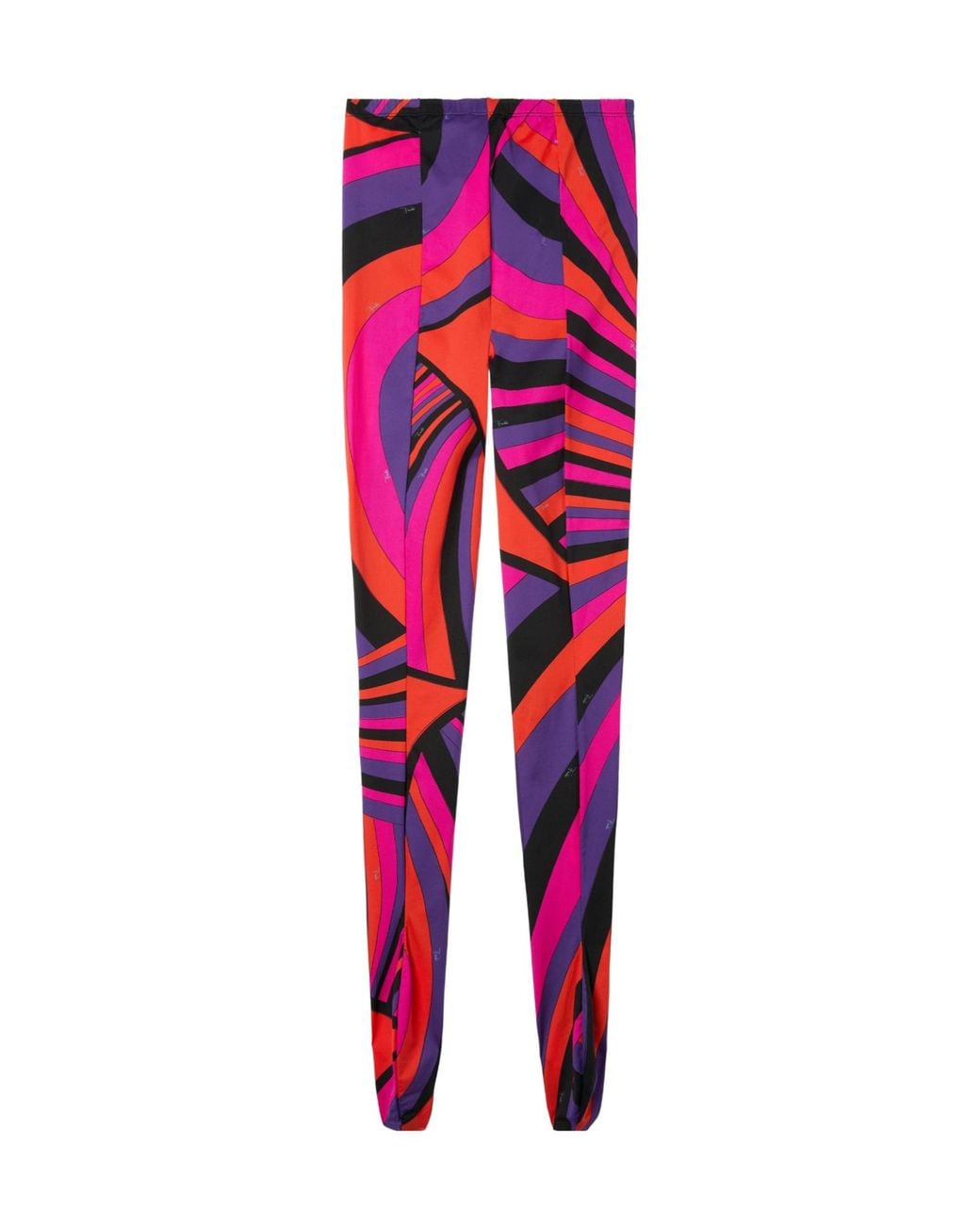 Emilio Pucci Red Iride Print Tights
