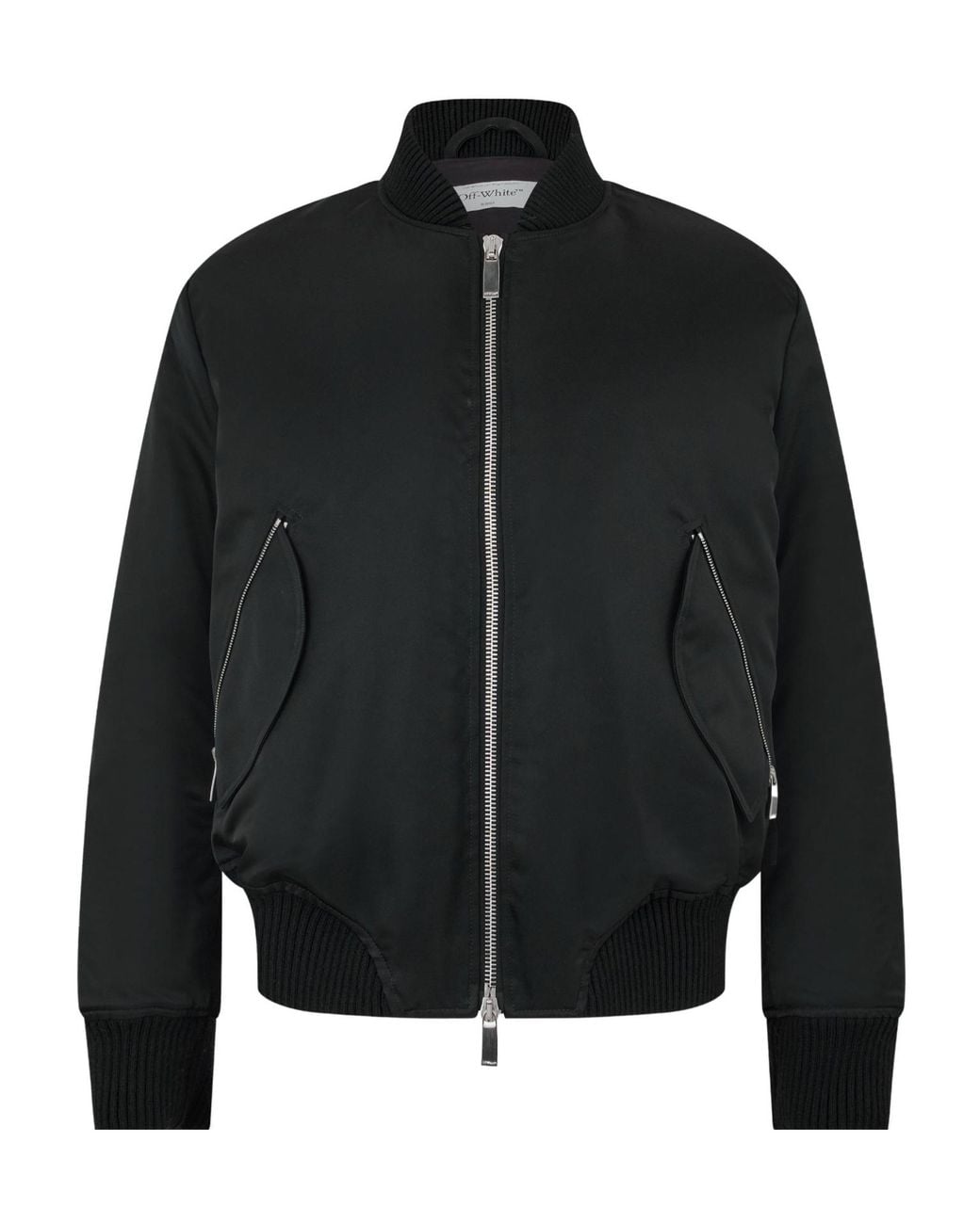 Off-White c/o Virgil Abloh Black Emb Bomber Sn99 for men