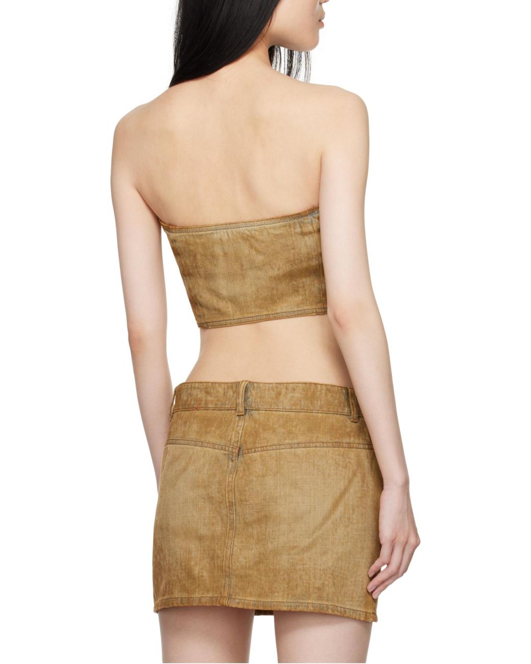 DIESEL Natural De-Villess-Fsf Strapless Cropped Top