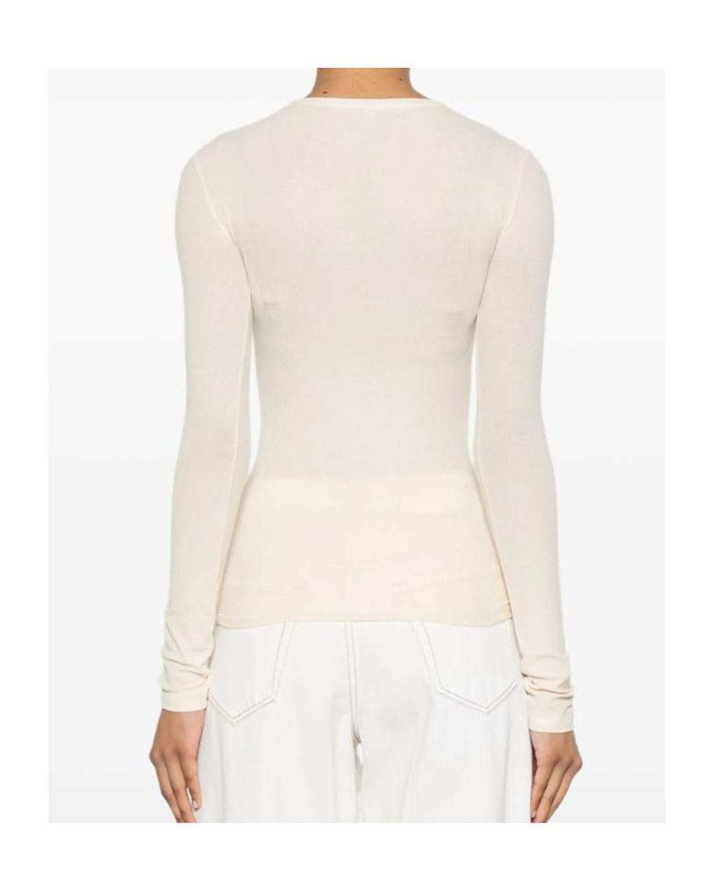 Baserange White Long-Sleeved Sweater