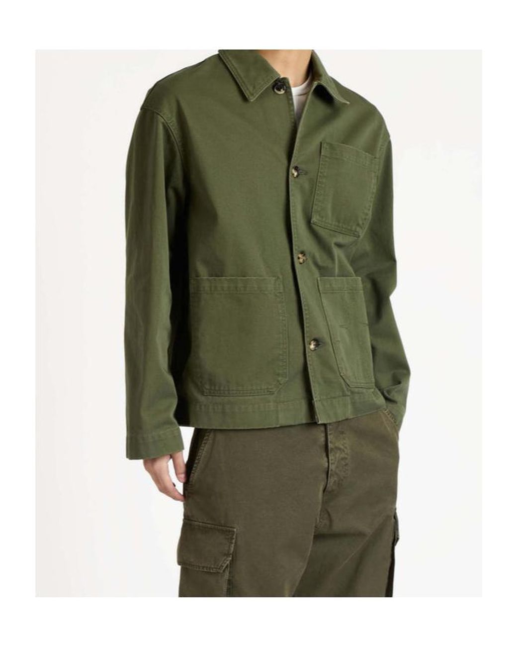 J.W. Anderson Green Jw Anderson Patch-Pocket Jacket for men