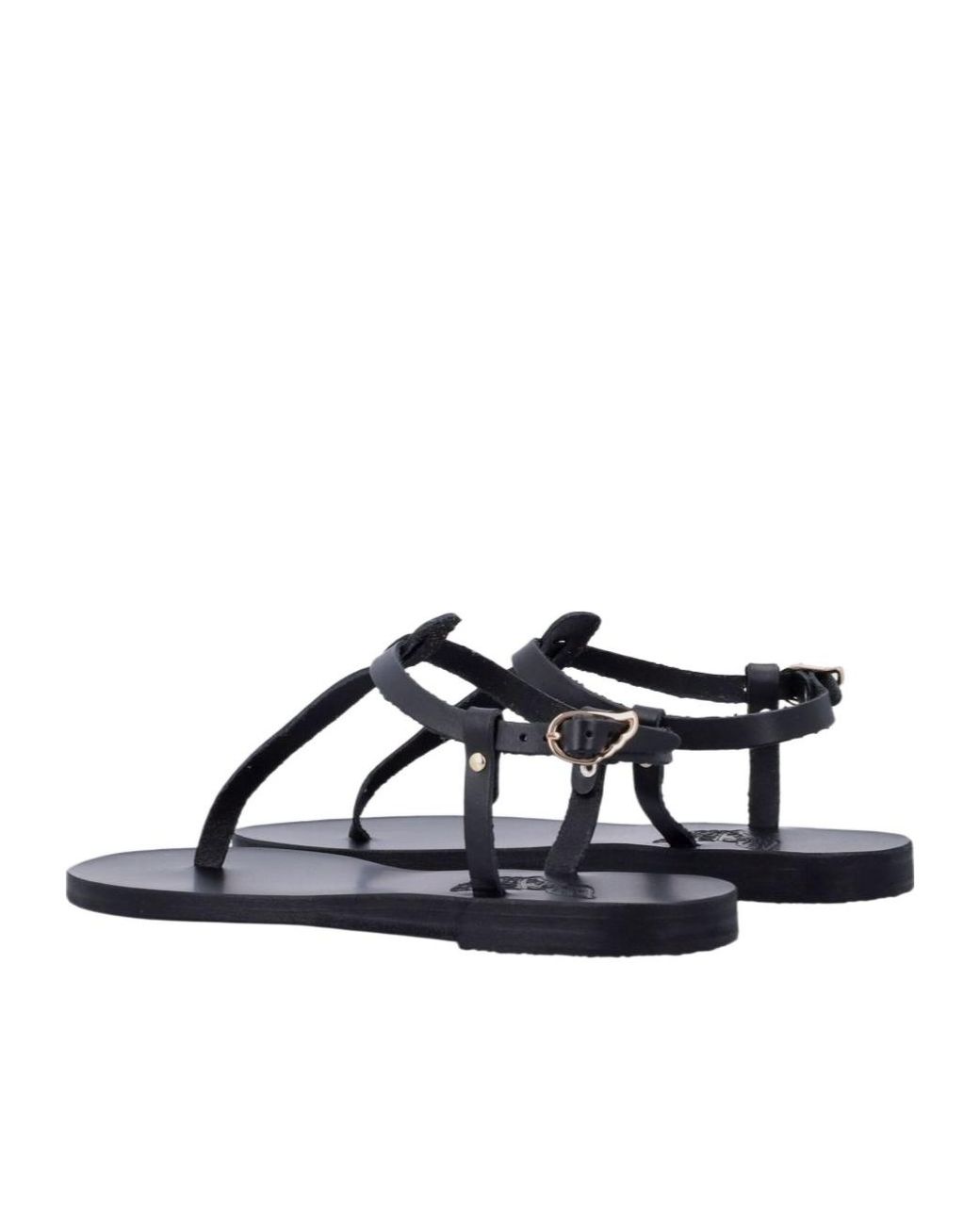 Ancient Greek Sandals Blue Lito Strappy Flat Sandals
