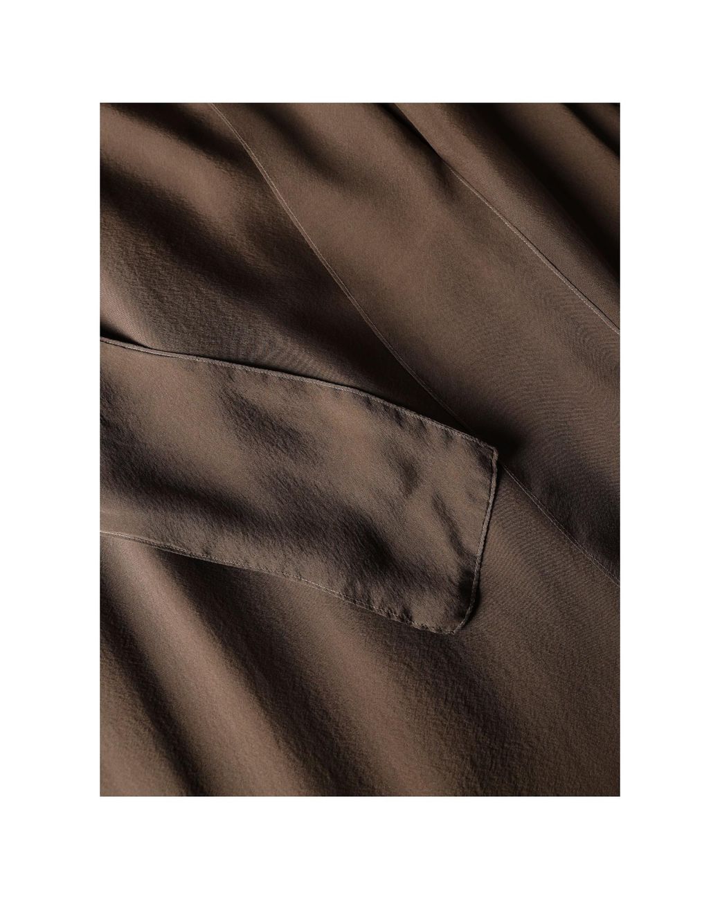 Roberto Collina Brown Silk Dress With Bow