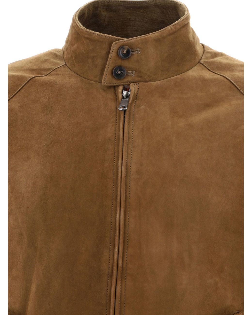 Baracuta Brown Long-Sleeved Casual Jacket for men