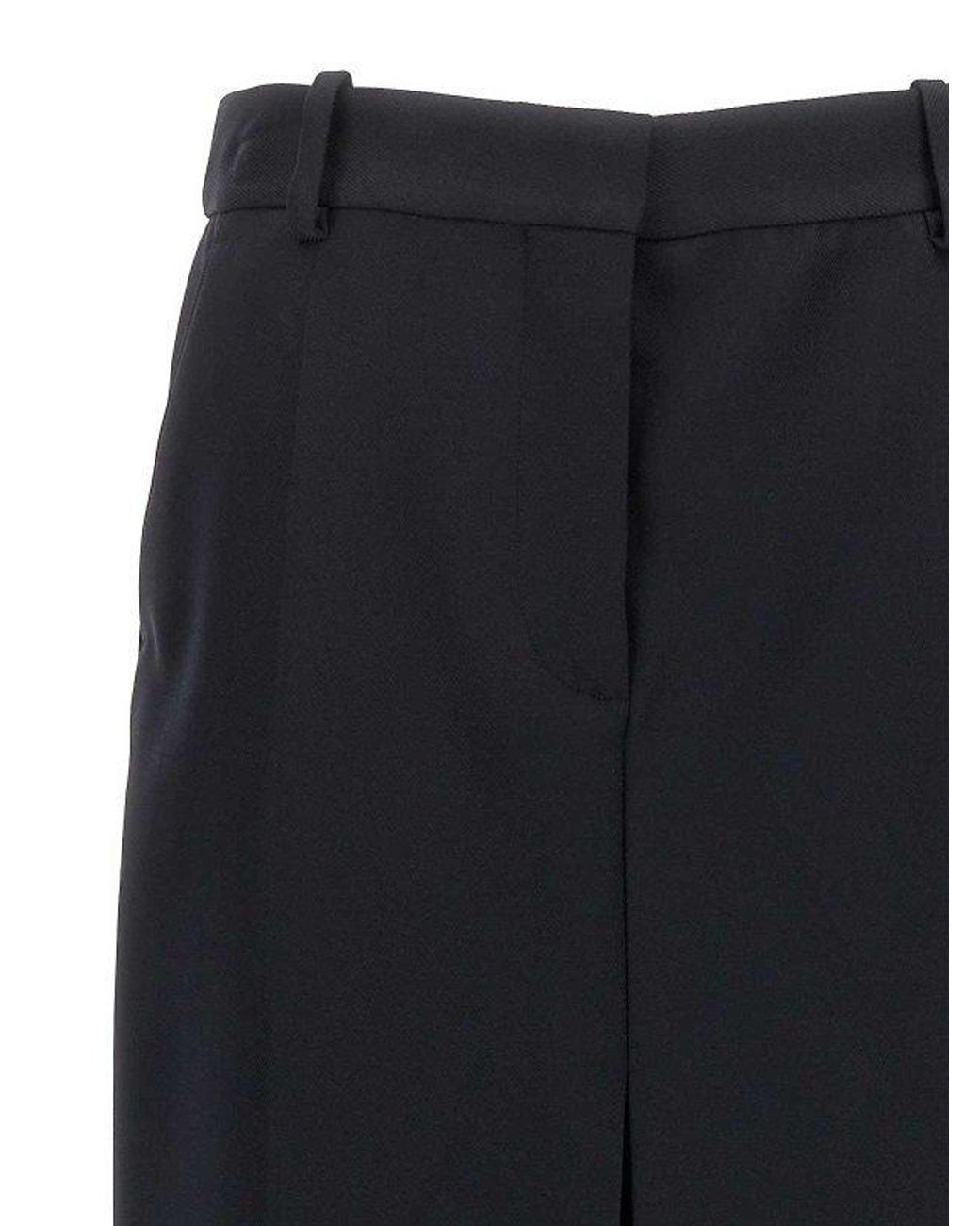 Stella McCartney Black Slit-Detailed Maxi Skirt