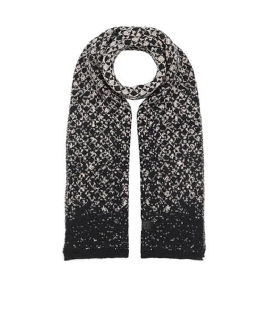 MM6 by Maison Margiela Gray Two-Color Tweed Scarf