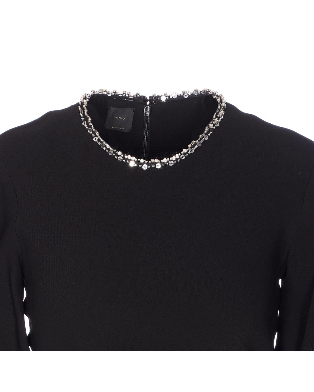 Pinko Black Embellished Details Dress