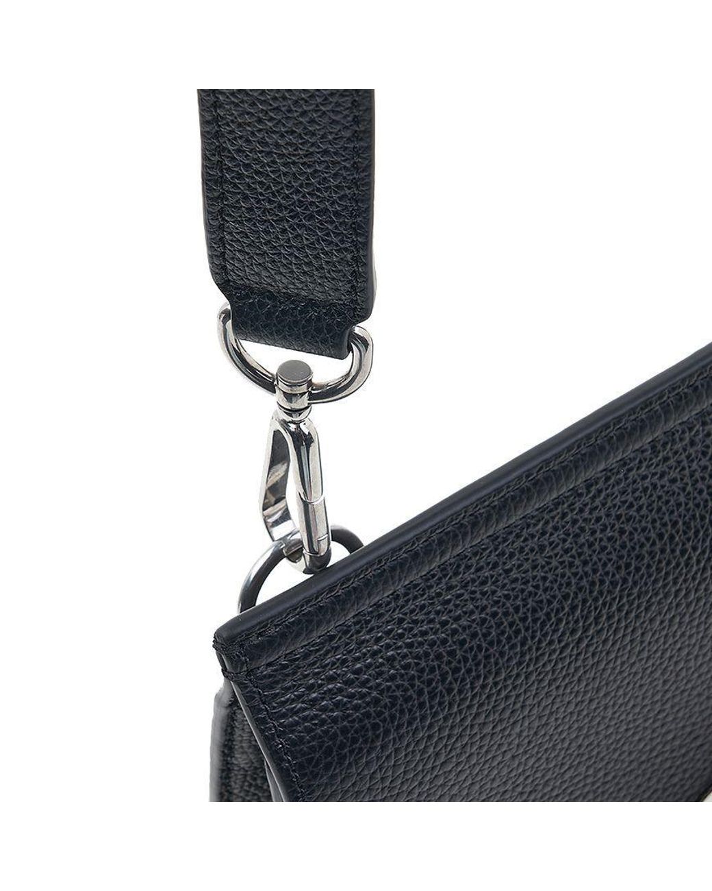 Mulberry Black Small Anthony Leather Messenger Bag for men
