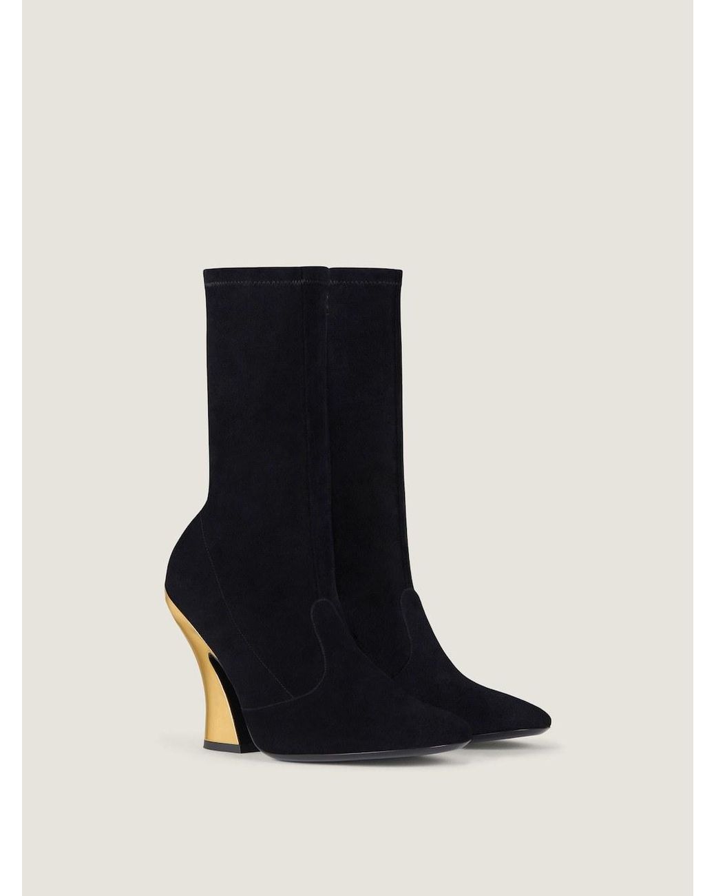 Givenchy Black Sculpted Ankle Boots