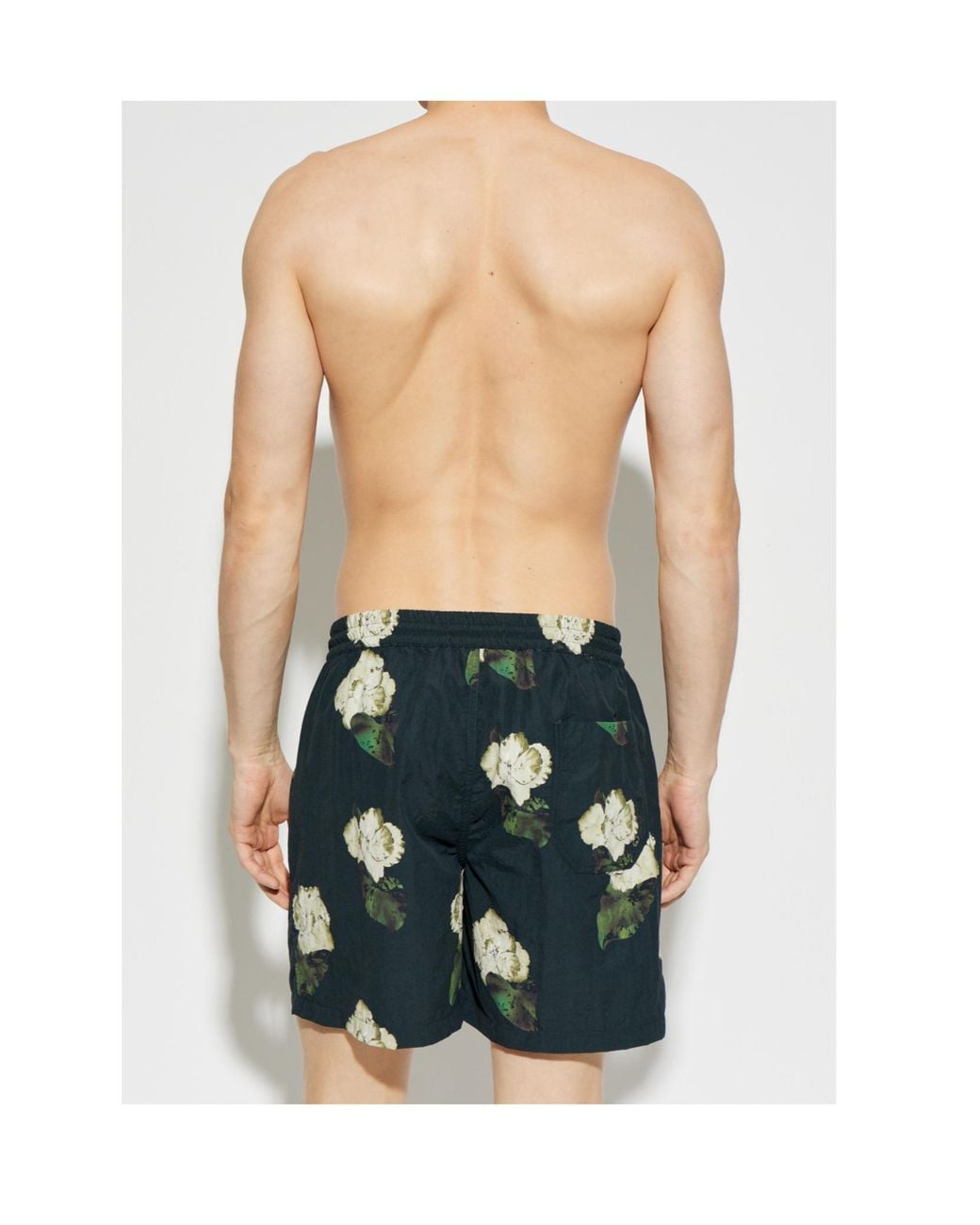 AllSaints Blue Drawstring Swim Trunks for men