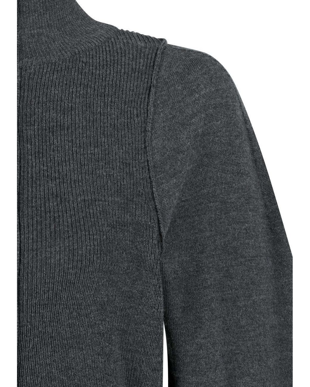 Amomento Black Button-Front Knit Cardigan