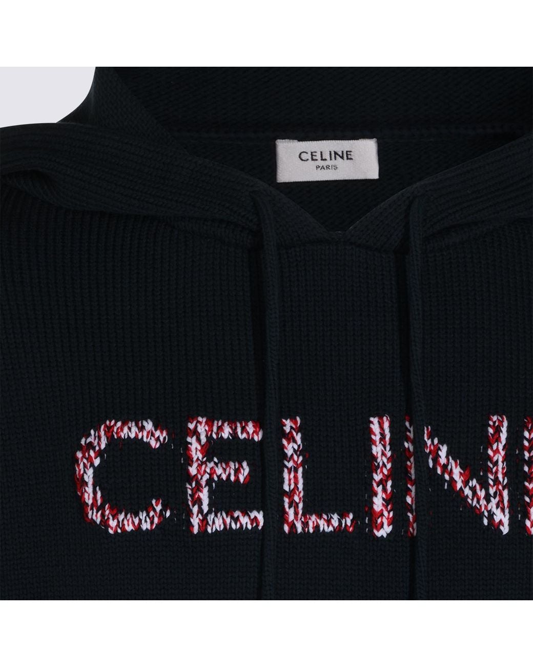 Céline Blue Hooded Sweater for men