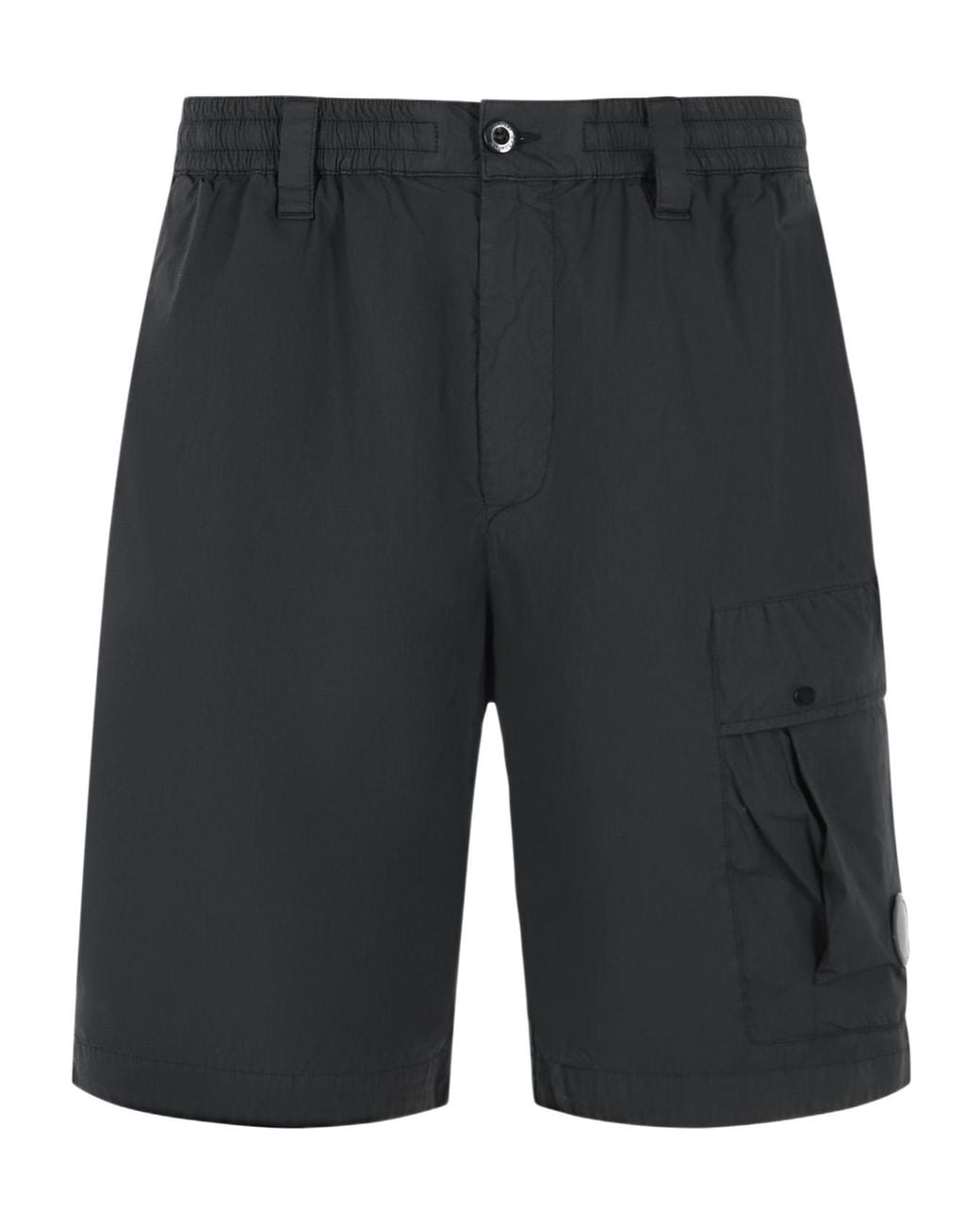 C P Company Gray Cargo Lens Pocket Shorts for men
