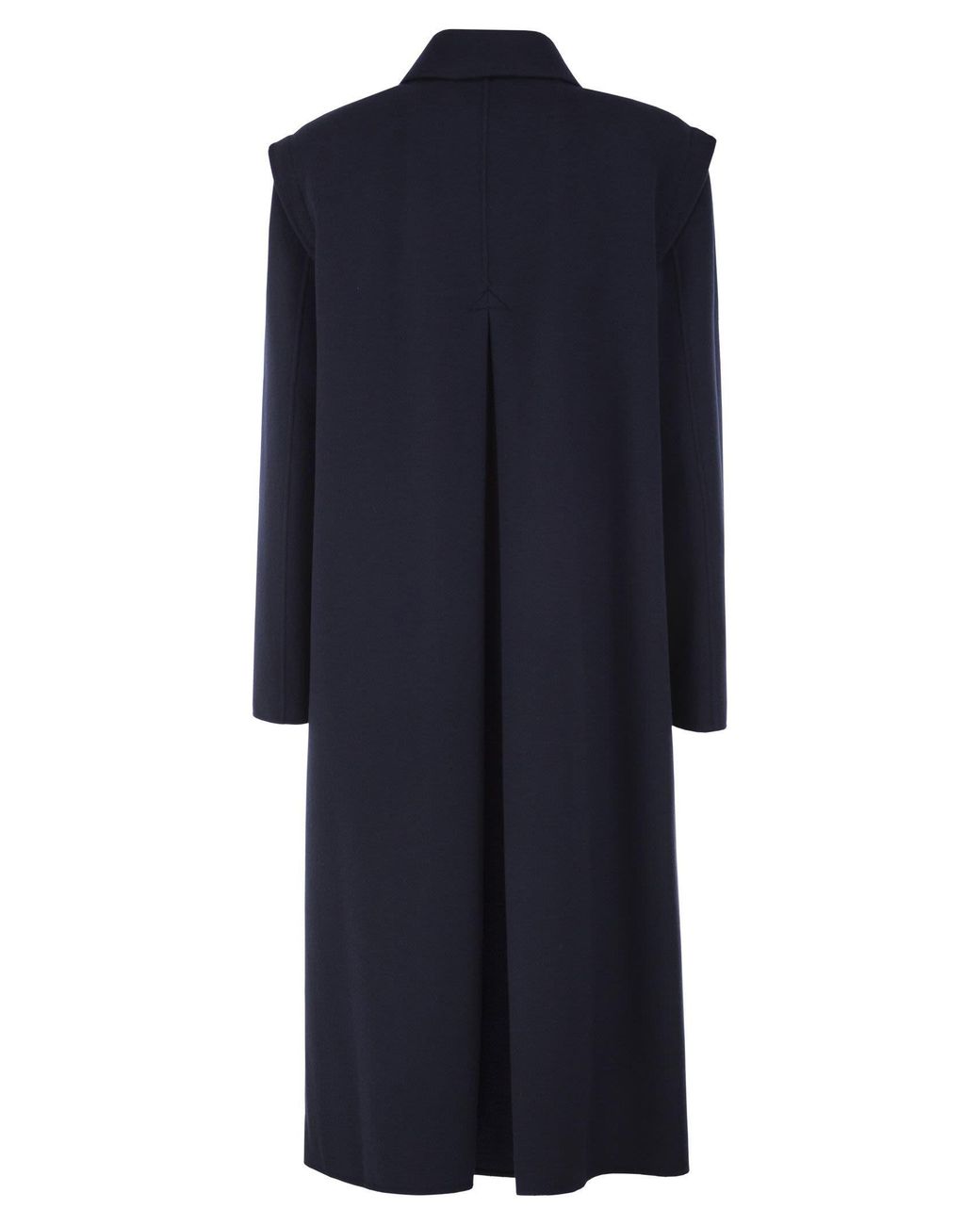 Weekend by Maxmara Blue Long Single-Breasted Coat