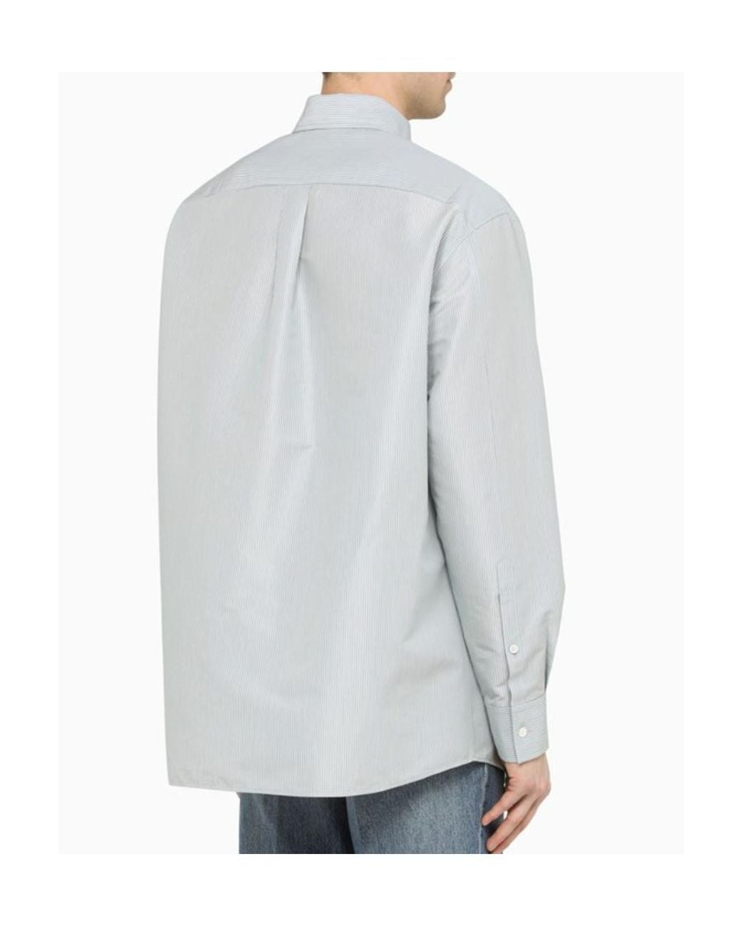 Valentino White Logo Long-Sleeve Shirt for men