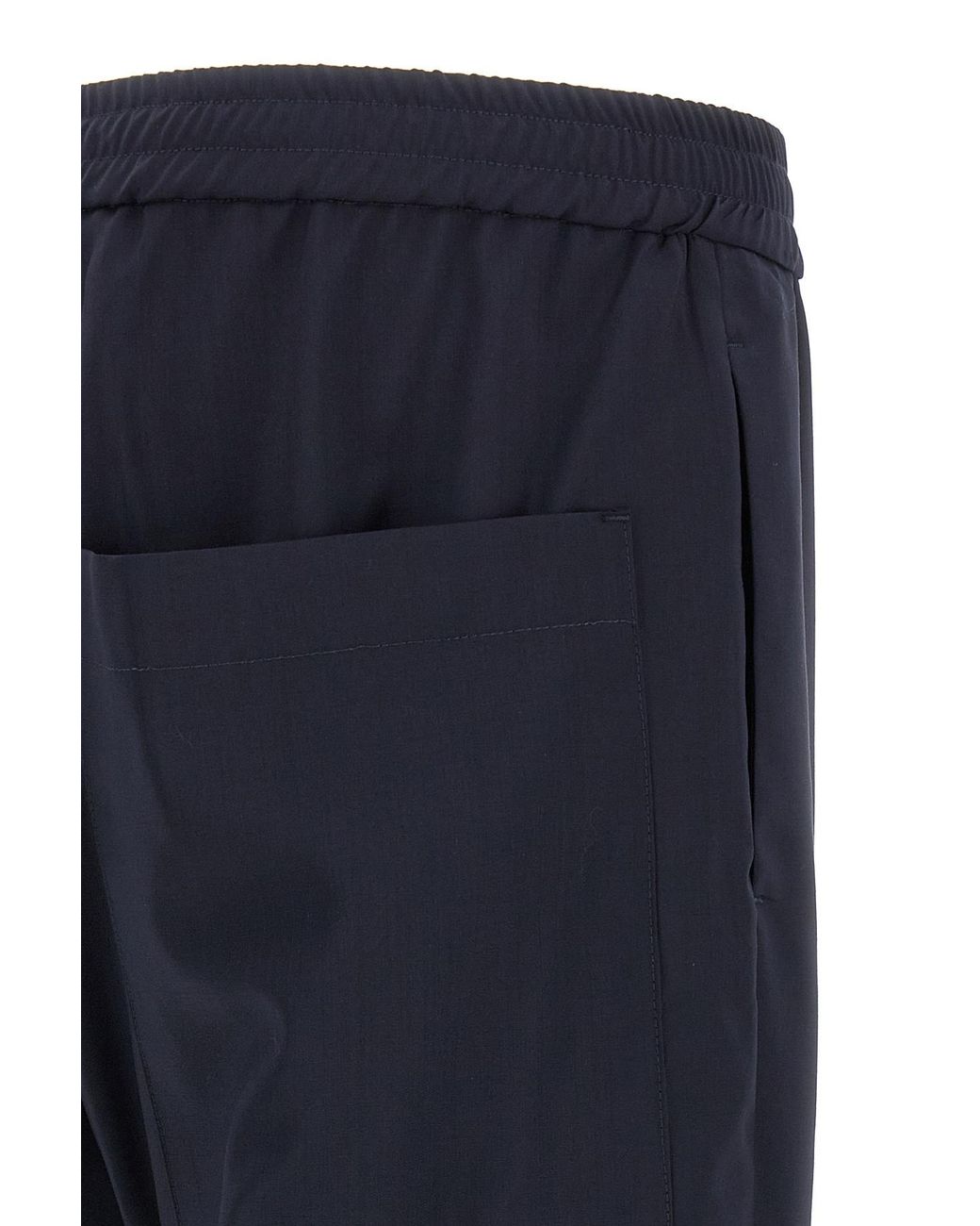 Barena Blue Bativoga Elastic Waist Pants for men