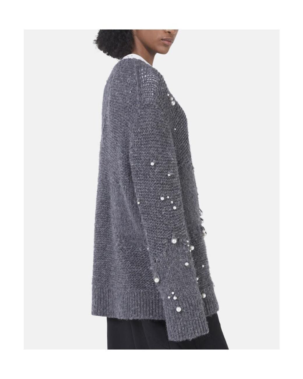 Stella McCartney Black Embellished Crewneck Long-Sleeved Jumper