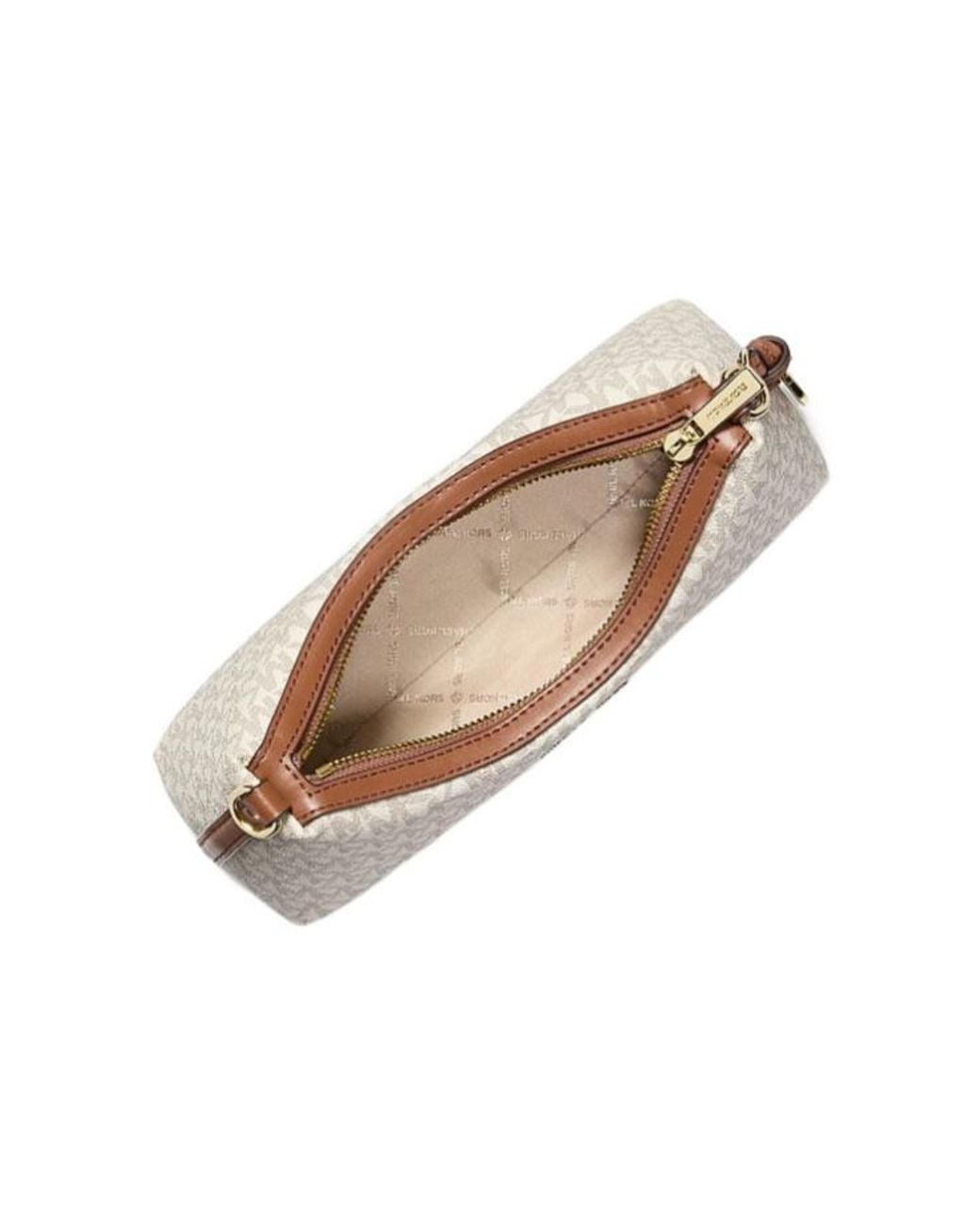 Michael Kors Natural Sammy Small Signature Logo Convertible Crossbody Bag