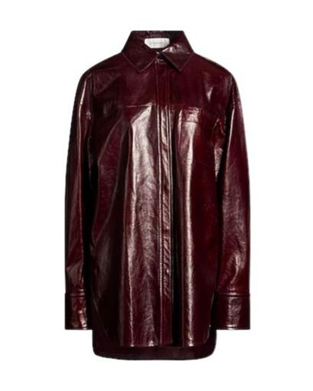Sportmax Purple Burgundy Jacket Lambskin