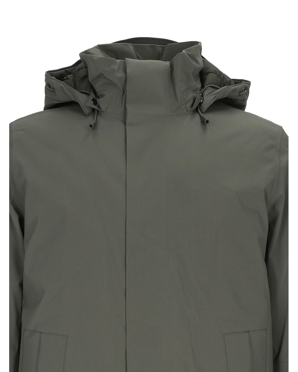 K-Way Gray Thomal Bonded Padded 3/4 Length Winter Jacket for men